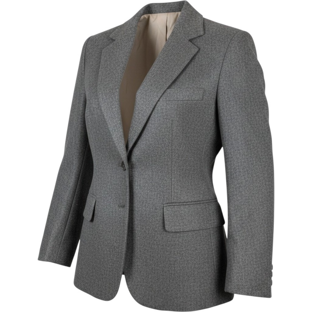 Vintage Evan Picone Wool Blend Blazer Gray Made USA ILGWU Women's XS Preppy